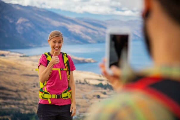 Queenstown foto maken met mobiel