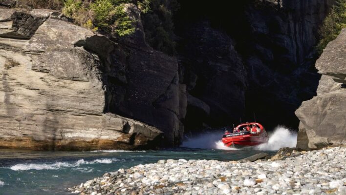 Jetboat op de Shotover River in Queenstown