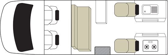 Floorplan dag van de Mighty Lite DeLITE in Australië