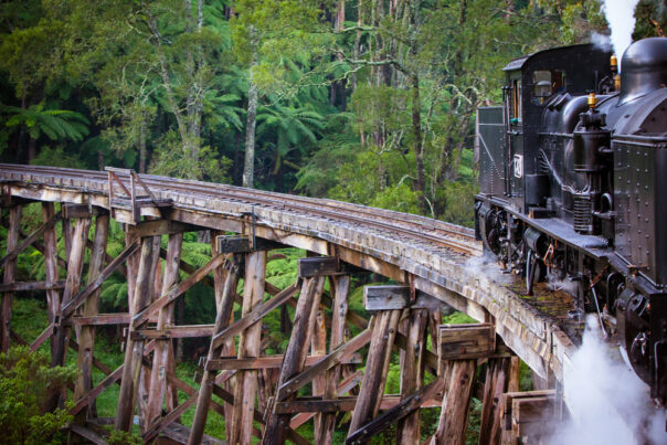 Melbourne Puffing Billy trein